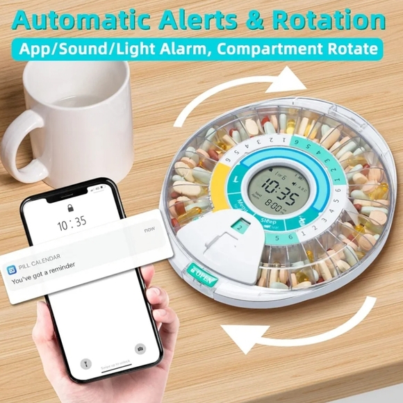 Zoksi New Bluetooth Smart Automatic Pill Dispenser, Electronic - Picture 2 of 16